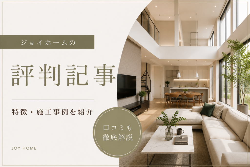 https://morioka-house-gide.com/company-column/ジョイホームの評判・口コミは？利用者の本音を/
